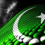 Pakistan Flag 3D Abstract Art