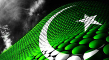 Pakistan Flag 3D Abstract Art