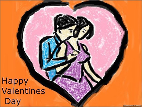 Happy Valentines Day painting 2015
