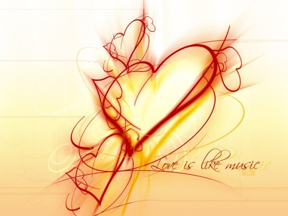 Music Notes Heart Love Wallpapers
