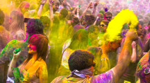Happy Holi Celebration Colorful Wallpaper