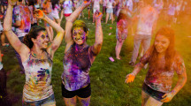 Playing Holi Girls HD Images