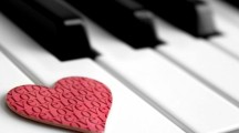 Piano Heart Pink Love