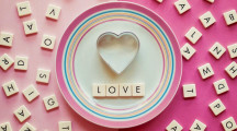 Pink Love Heart Alphabets