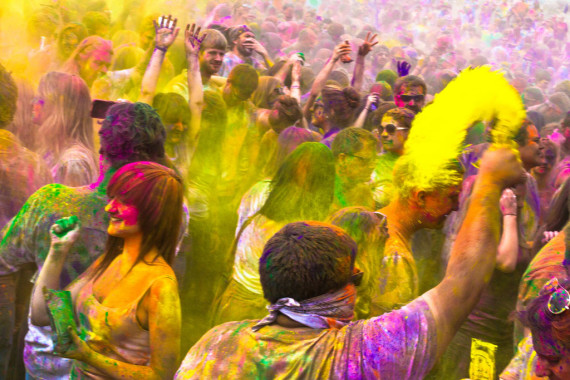 Happy Holi Celebration Colorful Wallpaper